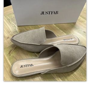 Just Fab Flats Nora Taupe Size 9